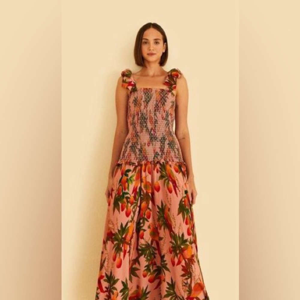 FARM Rio Pink Mango Trees Dress